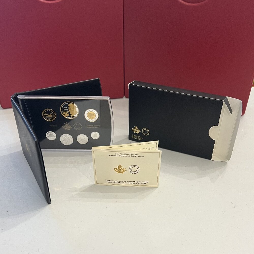 2022 Pure Silver Proof Set  'Alexander Graham Bell: Great Inventor'!